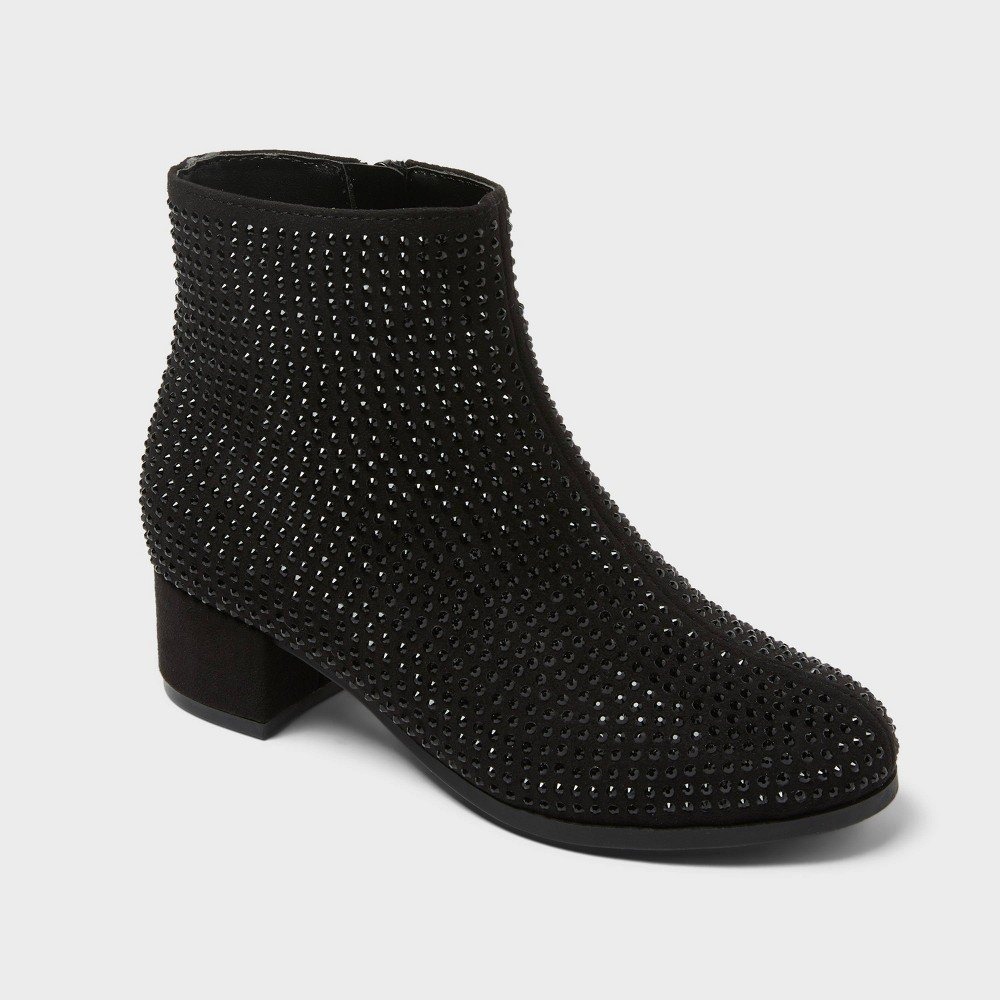 Girls' Gita Rhinestone Dress Boots by art class Black Size 13 New With Tags